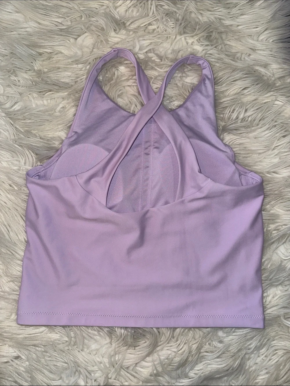Athleta Lilac Crossback Sports Bra Top